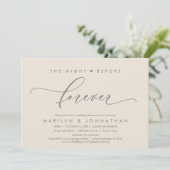 Invitation La Nuit Avant Le Dîner De Répétition Romantique (Debout devant)