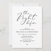 Invitation La Nuit Avant Le Dîner De Répétition Romantique De (Devant)