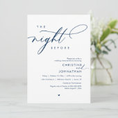 Invitation La Nuit Avant Le Dîner De Répétition Romantique De (Debout devant)