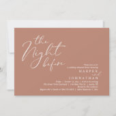 Invitation La Nuit Avant Le Dîner De Répétition Romantique De (Devant)