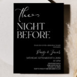 Invitation La Nuit Avant Le Dîner Minimal De La Répétition Ma<br><div class="desc">C'est une invitation La nuit avant le dîner de répétition Mariage minimal!</div>