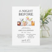 Invitation La Nuit Avant Le Dîner Répétition & Boissons Invit (Debout devant)