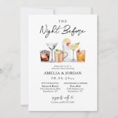 Invitation La Nuit Avant Le Dîner Répétition & Boissons Invit (Devant)