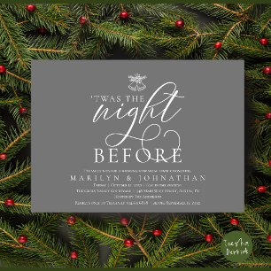 Invitation La Nuit Avant les Cloches de Mariage au Gui