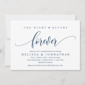 Invitation La Nuit Avant Pour Toujours, Dîner De Répétition M (Devant)