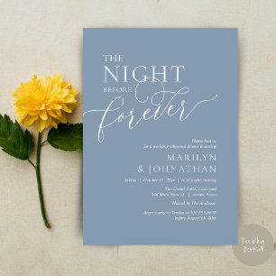 Invitation La Nuit Avant Pour Toujours, Dîner De Répétition M
