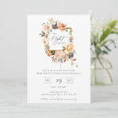 Invitation La Nuit Avant Terre Automne Floral (Debout devant)