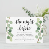 Invitation La Nuit Avant, Verdure, Dîner De Répétition (Debout devant)