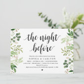 Invitation La Nuit Avant, Verdure, Dîner De Répétition (Debout devant)