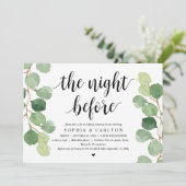 Invitation La Nuit Avant, Verdure, Dîner De Répétition (Debout devant)