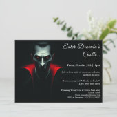 Invitation La nuit de Dracula | Fête du costume d'Halloween (Debout devant)