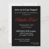 Invitation La nuit de filles Party à Las Vegas (Dos)
