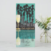 Invitation La nuit de filles Party la célébration | Teal (Debout devant)