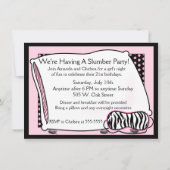 Invitation La nuit de la fille en partie de PJ (Dos)