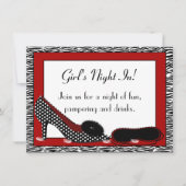 Invitation La Nuit de la Fille en rouge (Devant)