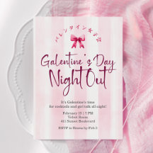 La Nuit de la Galentine Coquette Rose Rayure Migno