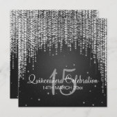 Invitation La nuit de partie de célébration de Quinceañera (Devant / Derrière)