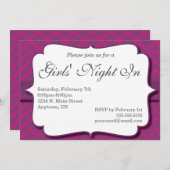 Invitation La Nuit des filles à l'invitation (Devant / Derrière)