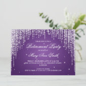 Invitation La nuit élégante de partie de retraite brillent le (Debout devant)