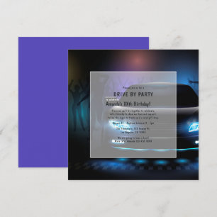 Invitation La Nuit En Voiture Par Anniversaire Fête
