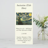 Invitation La nuit étoilée de Vincent van Gogh (1889) (Debout devant)