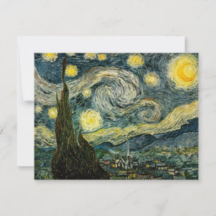 Invitation La nuit étoilée de Vincent van Gogh (1889)