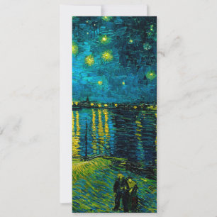 Invitation La nuit étoilée sur le Rhône de Van Gogh