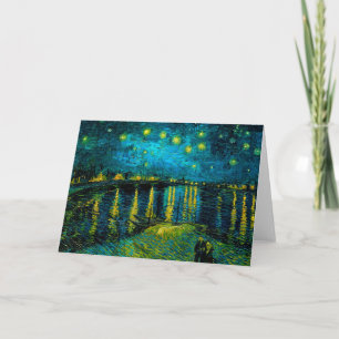 Invitation La nuit étoilée sur le Rhône de Van Gogh