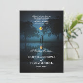 Invitation La nuit illuminée par la Lune | Mariage (Debout devant)