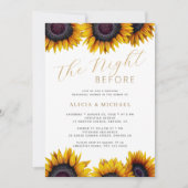 Invitation La nuit précédant le dîner de répétition mariage (Devant)