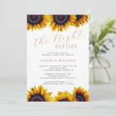 Invitation La nuit précédant le dîner de répétition mariage (Debout devant)