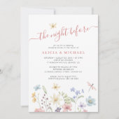 Invitation La nuit précédant le dîner de répétition mariage r (Devant)