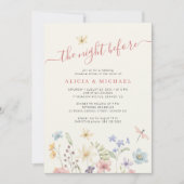 Invitation La nuit précédant le dîner de répétition mariage r (Devant)