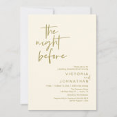 Invitation La nuit précédente, Dîner de la fête de la répétit (Devant)