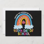 Invitation Là où l'aventure commence 100e Jours plus intellig (Devant)