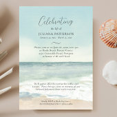 Invitation La paisible plage Ocean Beach Célébration de la vi