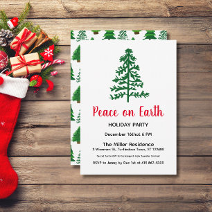 Invitation La Paix sur Terre Fête des Fêtes