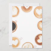 Invitation La Parfaite Fusion de Café pour la Fête de Mariage (Dos)