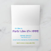 Invitation La partie comme elle est 1999®™ l'invitation - la (Intérieur)