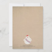 Invitation La partie de Bachelorette de nuit de poules (Dos)