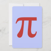 Invitation La partie de l'invitation 2015 de jour de pi (Dos)