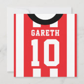 Invitation La partie orientée de Jersey de football invite le (Dos)