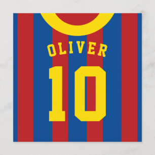 Invitation La partie orientée de Jersey de football invite le