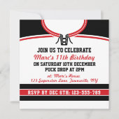 Invitation La partie orientée du Jersey d'hockey invite le (Devant)