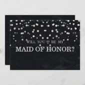 Invitation La Parties scintillant d'argent noir sera-t-elle m (Devant / Derrière)