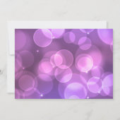 Invitation La Parties scintillant Purple Bokeh, Tu Seras Ma P (Dos)