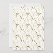 Invitation La pépinière d'oie rime le baby shower (Dos)