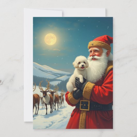 Invitation La perte d'un chien à Noël (Devant)