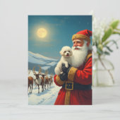 Invitation La perte d'un chien de compagnie à Noël (Debout devant)