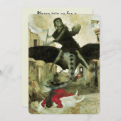 Invitation La peste d'Arnold Bocklin, Parti d'Halloween (Devant / Derrière)